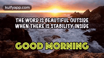Good Morning Sunset Ocean Beautiful Outside Stable Inside GIF
