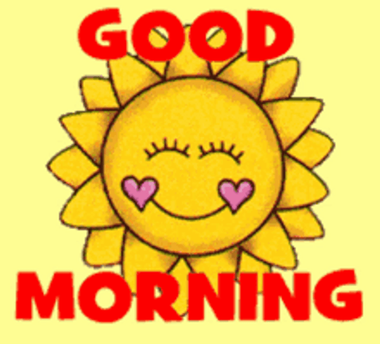 Good Morning Sunshine Sun Smile Heart GIF | GIFDB.com