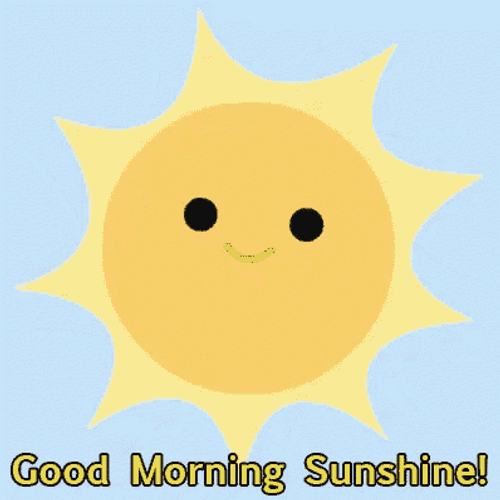 Good Morning Sweetheart Sunshine Animation GIF 