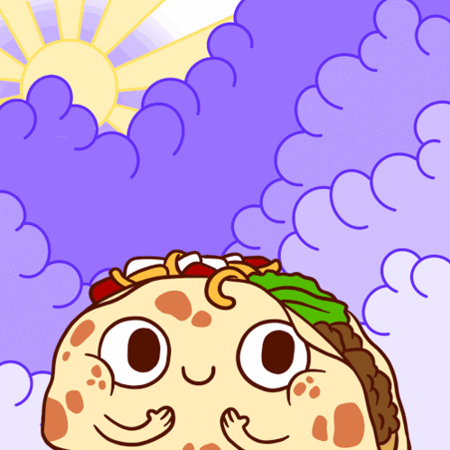 Good Morning Taco Tuesday Cute Wide Eyes GIF