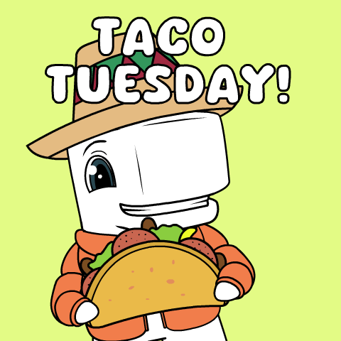 Good Morning Taco Tuesday Happy Cartoon Whale GIF