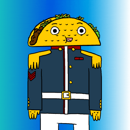 Good Morning Taco Tuesday Soldier Taco Head GIF