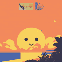 Good Morning Team Cute Sun Smiling Animation GIF