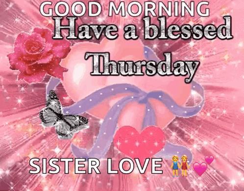 Good Morning Thursday Funny Sister Love GIF