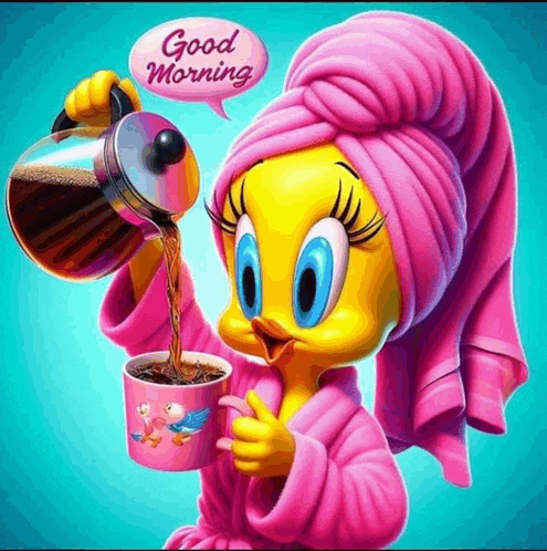 Good Morning Tweety Meme GIF