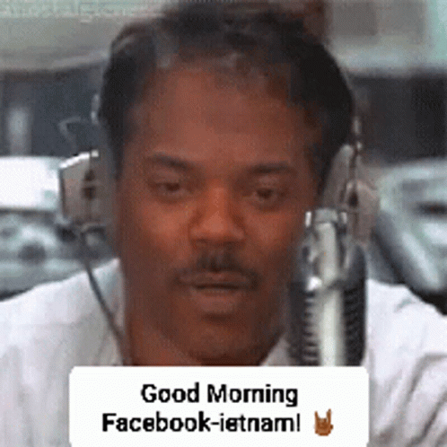 Good Morning Vietnam Black Man Face Swap GIF