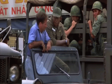 Good Morning Vietnam Robin Williams Military Vehicle GIF