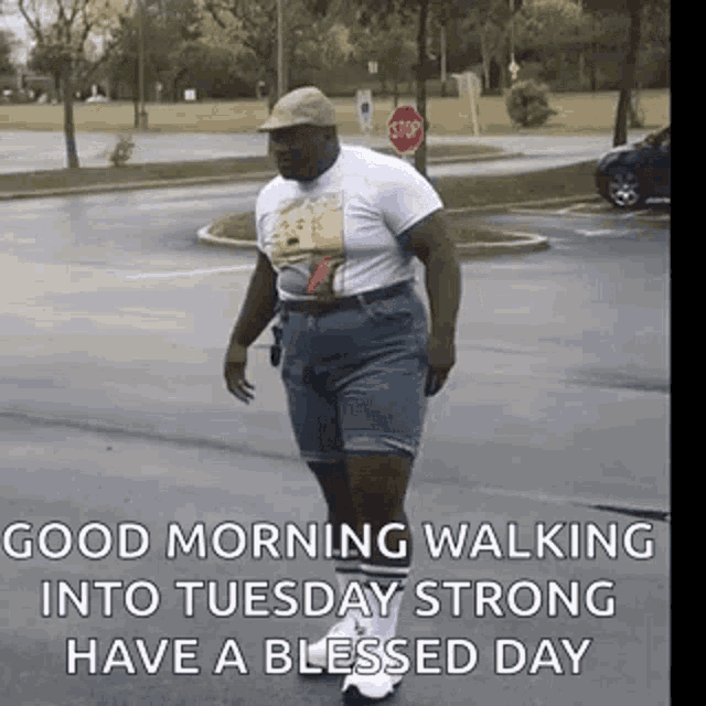 Good Morning Walking Into Tuesday GIF
