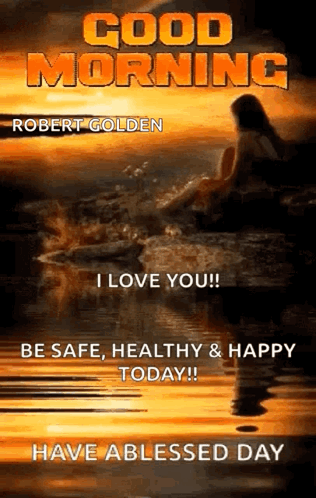 Good Morning Woman Sitting in Water