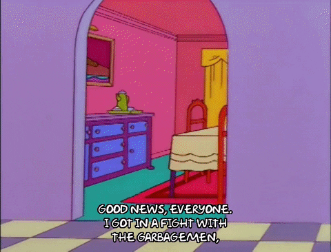 Good News Everyone Garbagemen Simpson GIF