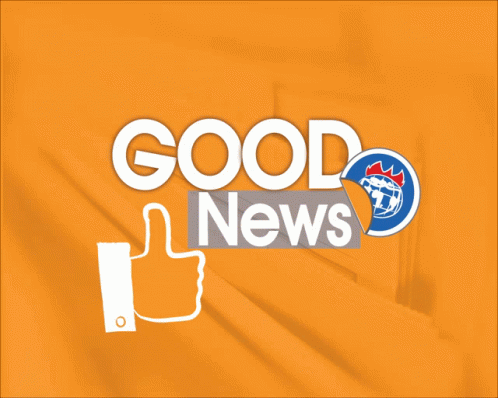 Good News Orange Thumbs Up GIF