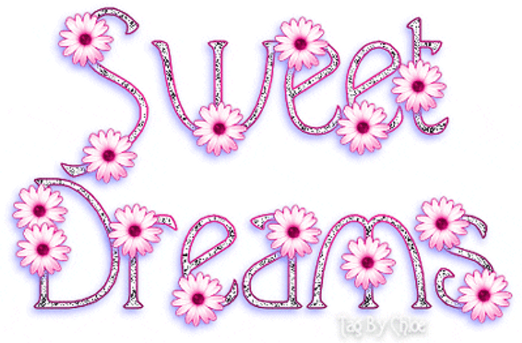Good Night And Sweet Dreams Floral Design GIF