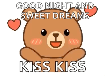 Good Night And Sweet Dreams Kiss Kiss GIF