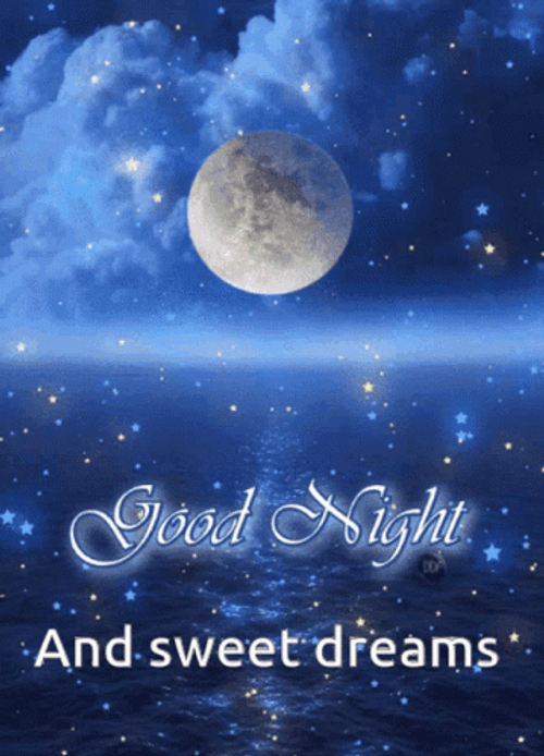 Good Night And Sweet Dreams Sky And Ocean GIF