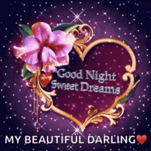 Good Night Beautiful Darling Sweet Dreams GIF