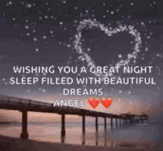 Good Night Beautiful Dreams Sweet Message GIF