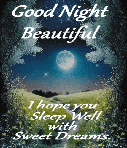 Good Night Beautiful Sleep Well Poster
