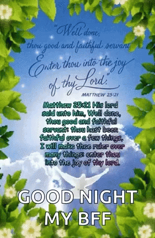 Good Night Bible Verse