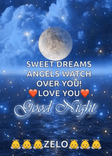 Good Night Sweet Dreams And Blessings Ahead GIF