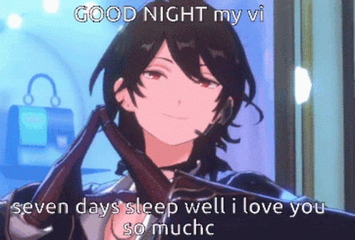 Good Night Lunna Rei Sakuma God Bless GIF
