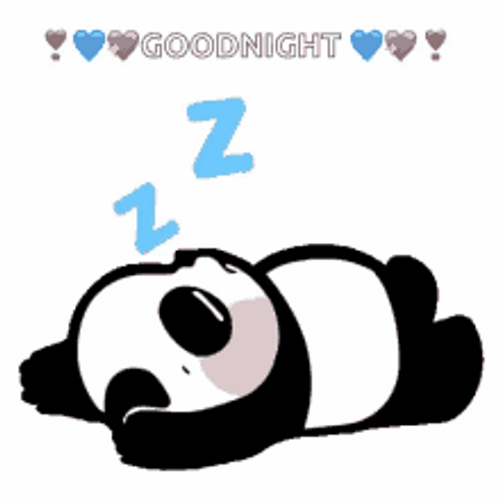 Good Night Cute Sleeping Panda GIF
