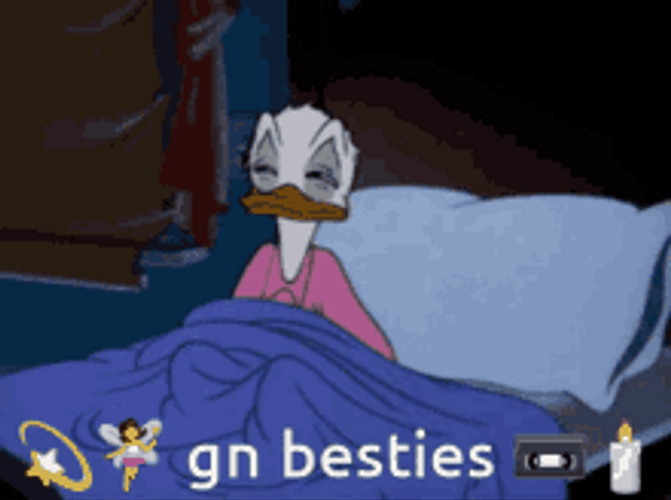 Good Night Friends Donald Duck Tucking In GIF