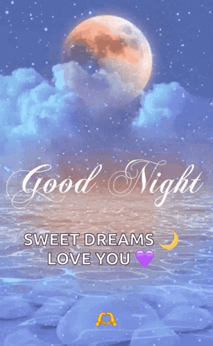 Good Night Full Moon and Heart