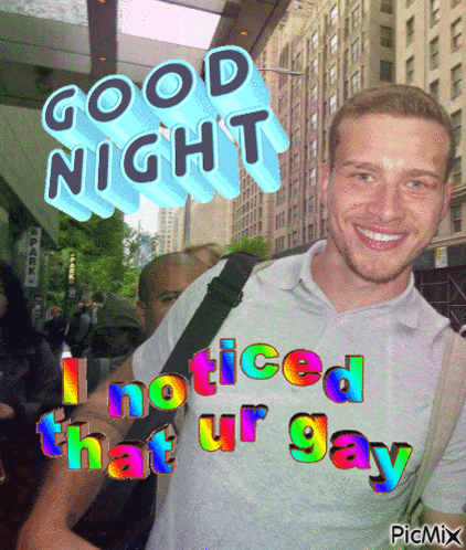 Good Night I Noticed That Ur Gay