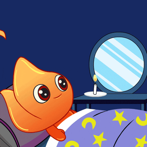 Good Night Im Tired Fire Boy GIF