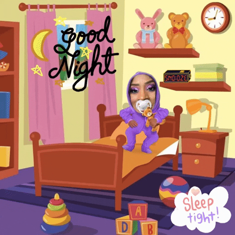 Good Night Kid Sleepy Time Sleep Tight GIF