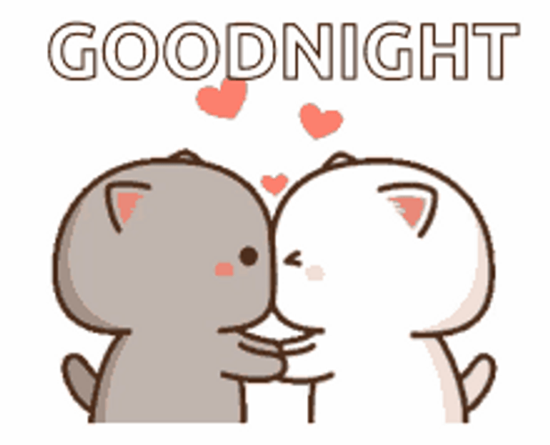 Good Night Kiss Peach & Goma Love GIF