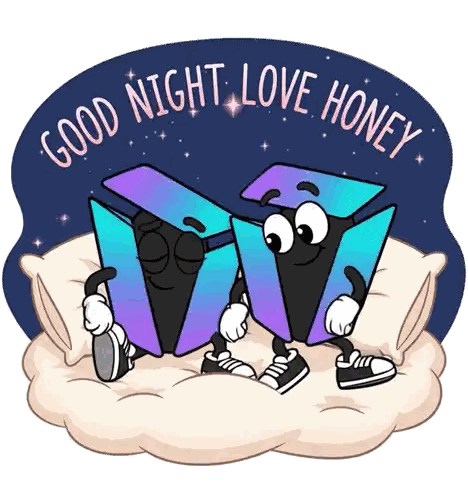 Good Night Love Honey Sticker