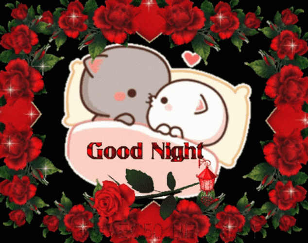 Good Night Love You Peach And Goma Cats GIF