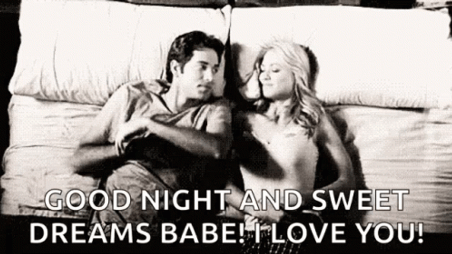 Good Night Love You Sweet Dreams Couple Bed GIF