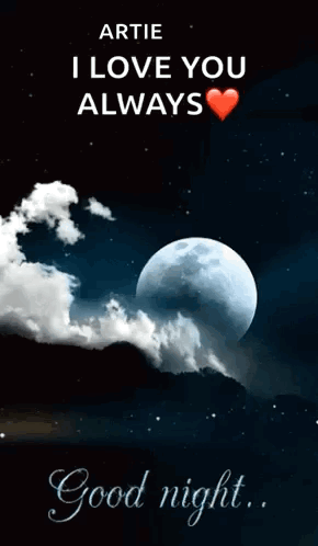 Good Night Message With Full Moon