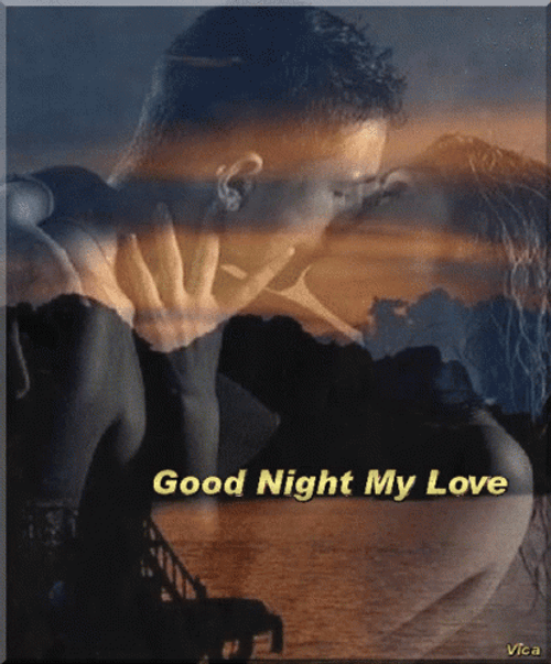 Good Night My Love Kissing Couple Scene GIF