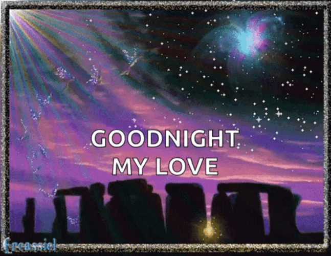 Good Night My Love Starry Night GIF