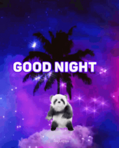 Good Night Panda Dance GIF