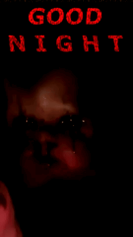 Good Night Poster In Red GIF