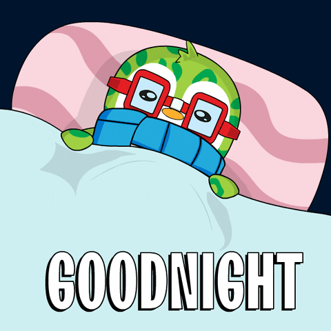 Good Night Sign With Lucas And Friends GIF