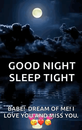 Good Night Sleep Tight Full Moon GIF