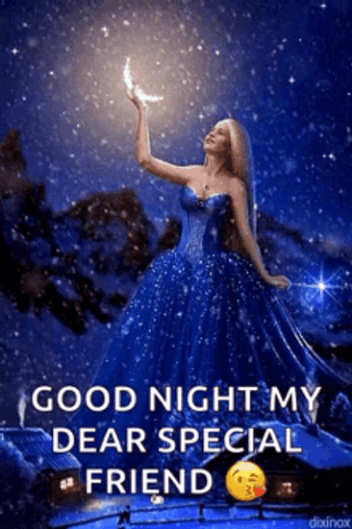 Good Night Special Friends Enchanting Lady GIF