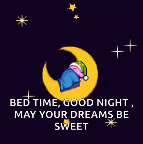 Good Night Sweet Dreams Bed Time GIF