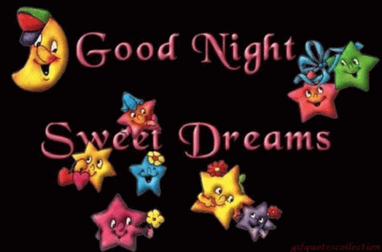 Good Night Sweet Dreams Cute Stars GIF