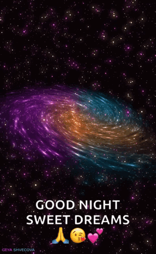 Good Night Sweet Dreams Galaxy Background
