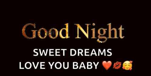 Good Night Sweet Dreams Love You Baby Greeting Card GIF
