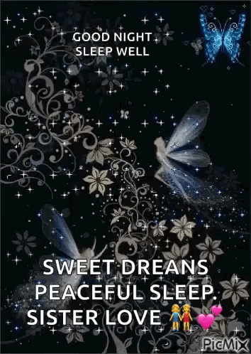 Good Night Sweet Dreams Sister Love GIF