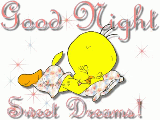 Good Night Sweet Dreams Tweety Bird GIF