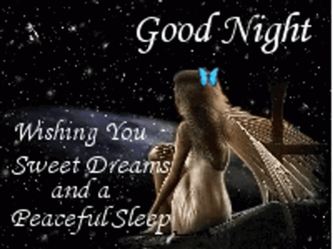 Good Night Sweet Dreams Wishing Star GIF