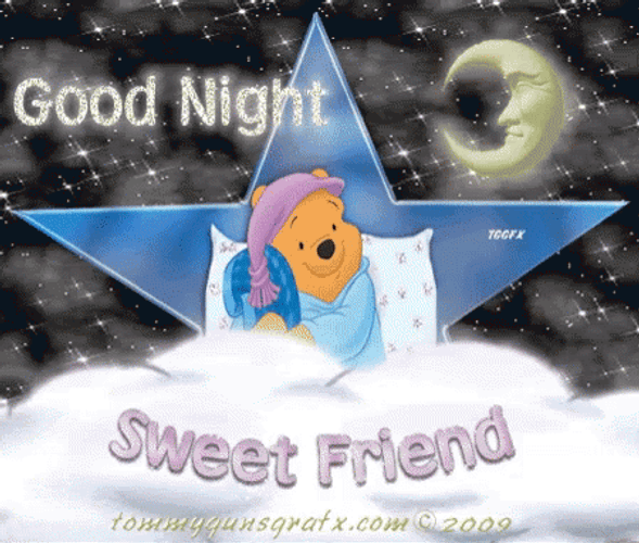Good Night Sweet Friend Winnie The Pooh GIF